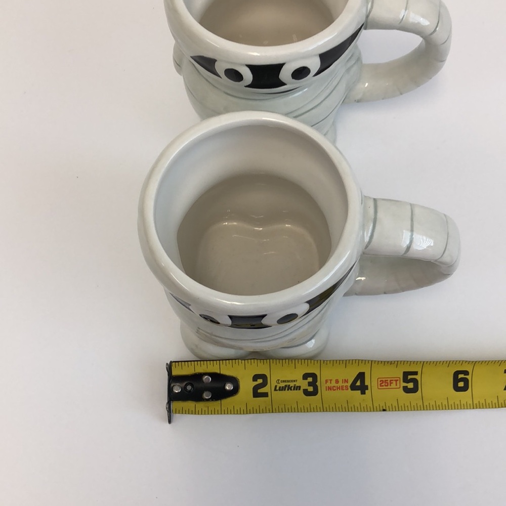 NEW Figural Mummy Mug Set Broom and Co.Set of 2 Halloween Holiday Fall - Picture 4 of 5